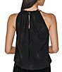 DKNY by Donna Karan Woven Firework Embellished Halter Neck Sleeveless Top - Image 2