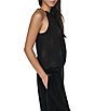 DKNY by Donna Karan Woven Firework Embellished Halter Neck Sleeveless Top - Image 4