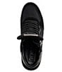 Color:Black/Dark Gunmetal - Image 4 - Cindell High-Top Canvas Lace-Up Sneakers