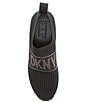 Color:Black/Dark Gunmetal - Image 5 - Phebe Slip On Wedge Sneakers