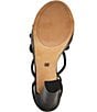Color:Black - Image 6 - Delicia Leather Platform Ankle Strap Sandals