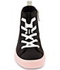 Color:Black - Image 5 - Girls' Hannah High-Top Sneakers (Toddler)