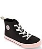Color:Black - Image 1 - Girls' Hannah High-Top Sneakers (Youth)