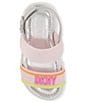 Color:Blush - Image 6 - Girls' Josie Mold Logo Detail Sandals (Infant)