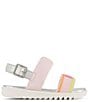 Color:Blush - Image 2 - Girls' Josie Mold Logo Detail Sandals (Toddler)