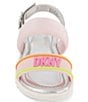 Color:Blush - Image 5 - Girls' Josie Mold Logo Detail Sandals (Toddler)