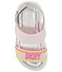 Color:Blush - Image 6 - Girls' Josie Mold Logo Detail Sandals (Toddler)