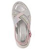 Color:Silver Multi - Image 6 - Girls' Stella Stretch Metallic Sandals (Toddler)