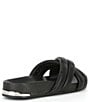 Color:Black - Image 2 - Indra Leather Crossband Sandals