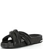 Color:Black - Image 4 - Indra Leather Crossband Sandals