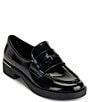 Color:Black - Image 1 - Ivette Patent Platform Loafers