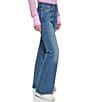 Color:Medium Wash - Image 1 - Jeans Boerum High Rise Flare Leg Stretch Denim Jeans