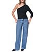 DKNY Jeans by Donna Karan Cable Sweater One Shoulder Long Sleeve Top - Image 4