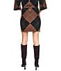 DKNY Jeans by Donna Karan Coordinating Fuzzy Diamond Pattern Mini Skirt - Image 2