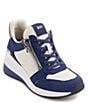 DKNY Kaden Canvas Zip Up Wedge Sneakers | Dillard's