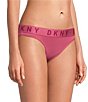Donna Karan DKNY By Donna Karan Logo Bikini Panties, Color:Dark Rose - Image 1