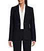 Donna Karan DKNY by Donna Karan Long Sleeve 1-Button Blazer, Color:Navy - Image 1