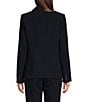 Donna Karan DKNY by Donna Karan Long Sleeve 1-Button Blazer, Color:Navy - Image 2