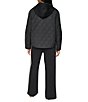 DKNY Mix Media Light Weight Diamond Quilt Snap Front Jacket - Image 2