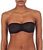 Color:Black - Image 1 - Modern Lace Unlined Strapless Bra