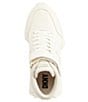 Color:Cream - Image 4 - Noemi Lace-Up Mid Top Sneakers