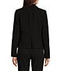 DKNY by Donna Karan Notch Collar Long Sleeve Two Button Blazer & Coordinating Modern Fit Flat Front Straight Leg Pant - Image 4