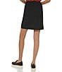 Color:Black - Image 2 - Pleated Front Crinkled Pencil Skirt