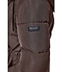 DKNY Quilt Attached Hood Belted Zip Front Puffer Jacket - Image 5