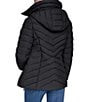 DKNY Quilt Hooded Funnel Collar Water Resistant Short Puffer - Image 2
