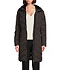 DKNY Quilted Removable Hooded Stand Collar Zip Front Jacket - Image 1