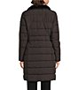 DKNY Quilted Removable Hooded Stand Collar Zip Front Jacket - Image 2