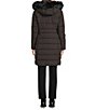 DKNY Quilted Removable Hooded Stand Collar Zip Front Jacket - Image 4