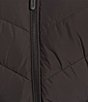 DKNY Quilted Removable Hooded Stand Collar Zip Front Jacket - Image 5