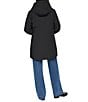 DKNY Softshell Hooded Funnel Collar Quilt Bib Zip Front Parka - Image 6
