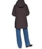 DKNY Softshell Hooded Funnel Collar Quilt Bib Zip Front Parka - Image 2