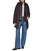 DKNY Softshell Hooded Funnel Collar Quilt Bib Zip Front Parka - Image 3