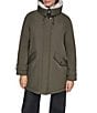 DKNY Softshell Sherpa Lined Hoodie Hidden Snap Front Parka - Image 6