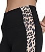 Donna Karan DKNY Sport by Donna Karan Cheetah Print Block Super High Waist Full Length Leggings, Color:Black/Roar Whiskey - Image 4