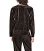 DKNY Sport by Donna Karan Coordinating Velour Leopard Print Raglan Pullover - Image 2