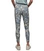 Donna Karan DKNY Sport by Donna Karan Elevate Interlock High Waist 7/8 Printed Fitness Leggings, Color:Palms Blue - Image 2