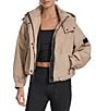 Donna Karan DKNY Sport by Donna Karan Hooded Oversized Jacket, Color:Travertine/Azalea - Image 1