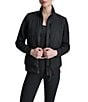 DKNY Sport by Donna Karan Lightweight Hybrid Mock Neck Full Zip Jacket - Image 1