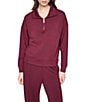 DKNY Sport by Donna Karan Scuba Mock Neck Half Zip Pullover - Image 5