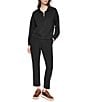 DKNY Sport by Donna Karan Scuba Mock Neck Half Zip Pullover - Image 4
