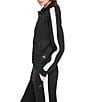 DKNY Sport Donna Karan Coordinating Side Stripe Full Zip Scuba Jacket - Image 3