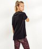 Color:Black - Image 6 - Sport Relaxed Crew Neck Short Sleeve Shirt