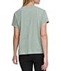 Color:Lily Pad - Image 2 - Sport Solid V-Neck Short Sleeve Tee