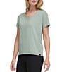Color:Lily Pad - Image 3 - Sport Solid V-Neck Short Sleeve Tee