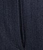 Color:Dark Navy - Image 4 - Straight Leg Button Waistband Side Tabs Pants