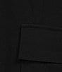 Color:Black - Image 3 - Stretch Crepe Straight Leg Cargo Pants
